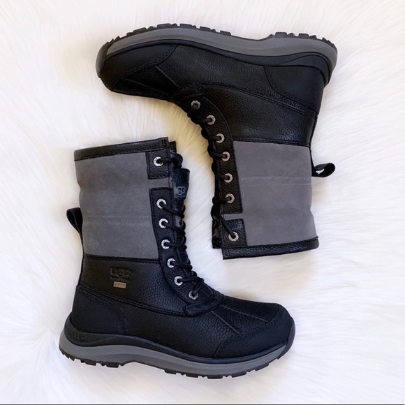 UGG Women’s Adirondack III Black Waterproof Boots - Picture 4 of 11